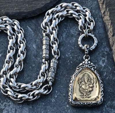 Premium Thai Ganesha (Phra Phikanet) Amulet Necklace